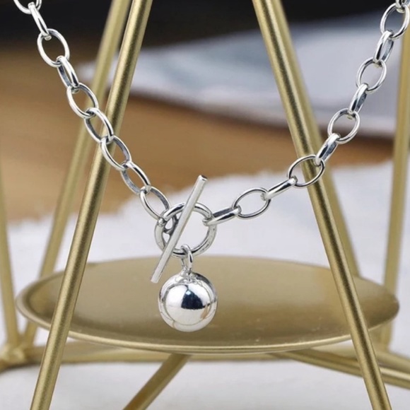 “20” 925 STERLING SILVER BEAD NECKLACE, NICE NECKLACE, CUTE NECKLACE - Picture 5 of 6